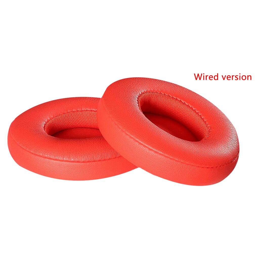 Proteinlæder memory foam ørepuder erstatning for beats solo 2/3 hovedtelefon ørepude bluetooth type kablet/bluetooth version: 8
