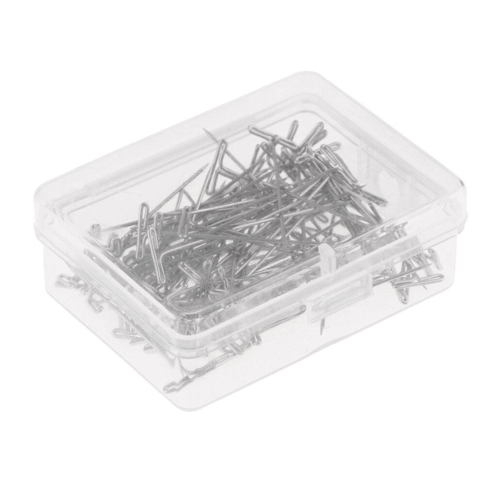 T-pins 35mm/1.5 Inch for Blocking Knitting, Modelling and Crafts, 100 Pieces, Silver