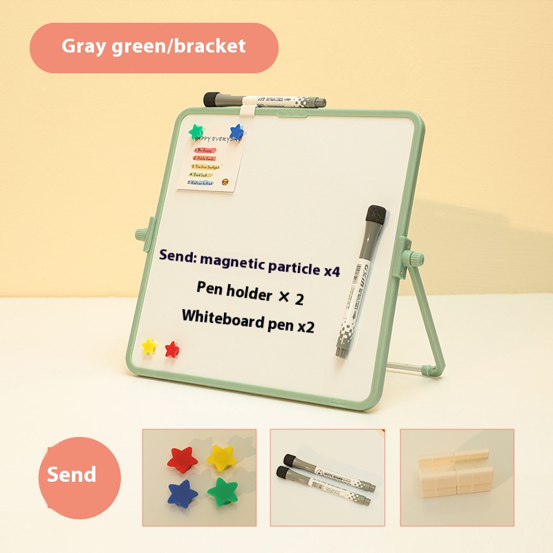 Funi Dubbelzijdig klein whiteboard Magnetisch uitwisbaar beugeltype Whiteboard Bureau Schrijfbord Hangend Educatief Graffiti Klein tekentafel Thuisbord Prikbord Tafel Notitiebord Uitwisbaar: 79*36 inches / Optie 2