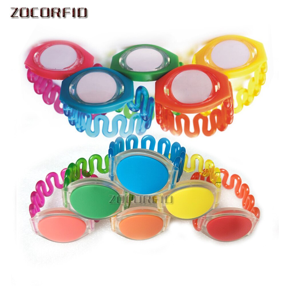 125khz RFID Cabinet locker wristbands sauna Resort Hotel waterproof bracelet with EM4100 chip