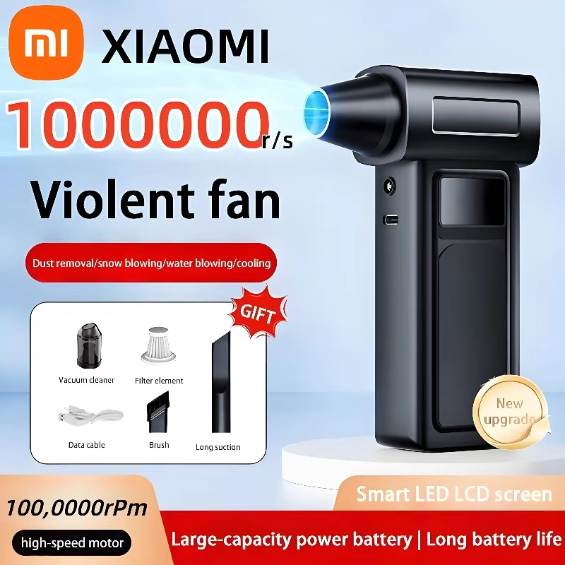 Xiaomi 1000000 RPM Turbo Jet Blower Luchtblazer Draagbare Stofreiniger USB Opladen 65 m/s Elektrische Krachtige Borstelloze Jet Blower