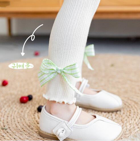 Mallas para niños de 2-8 años, , primavera , pantalones con lazo de dibujos animados, pantis para niñas