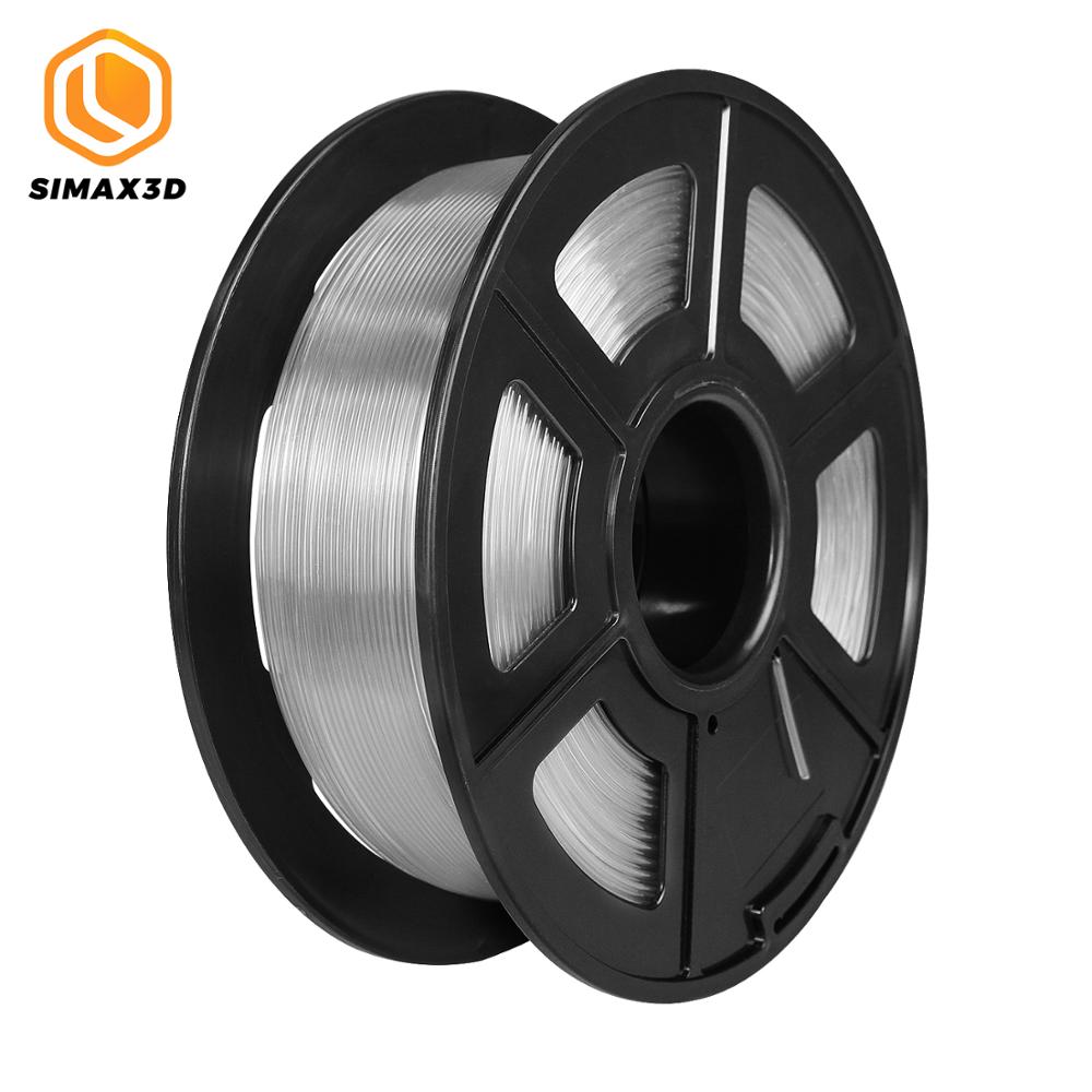 SIMAX3D – Filament Transparent pour impression 3D, matériau PLA, 1.75mm, 1KG par rouleau