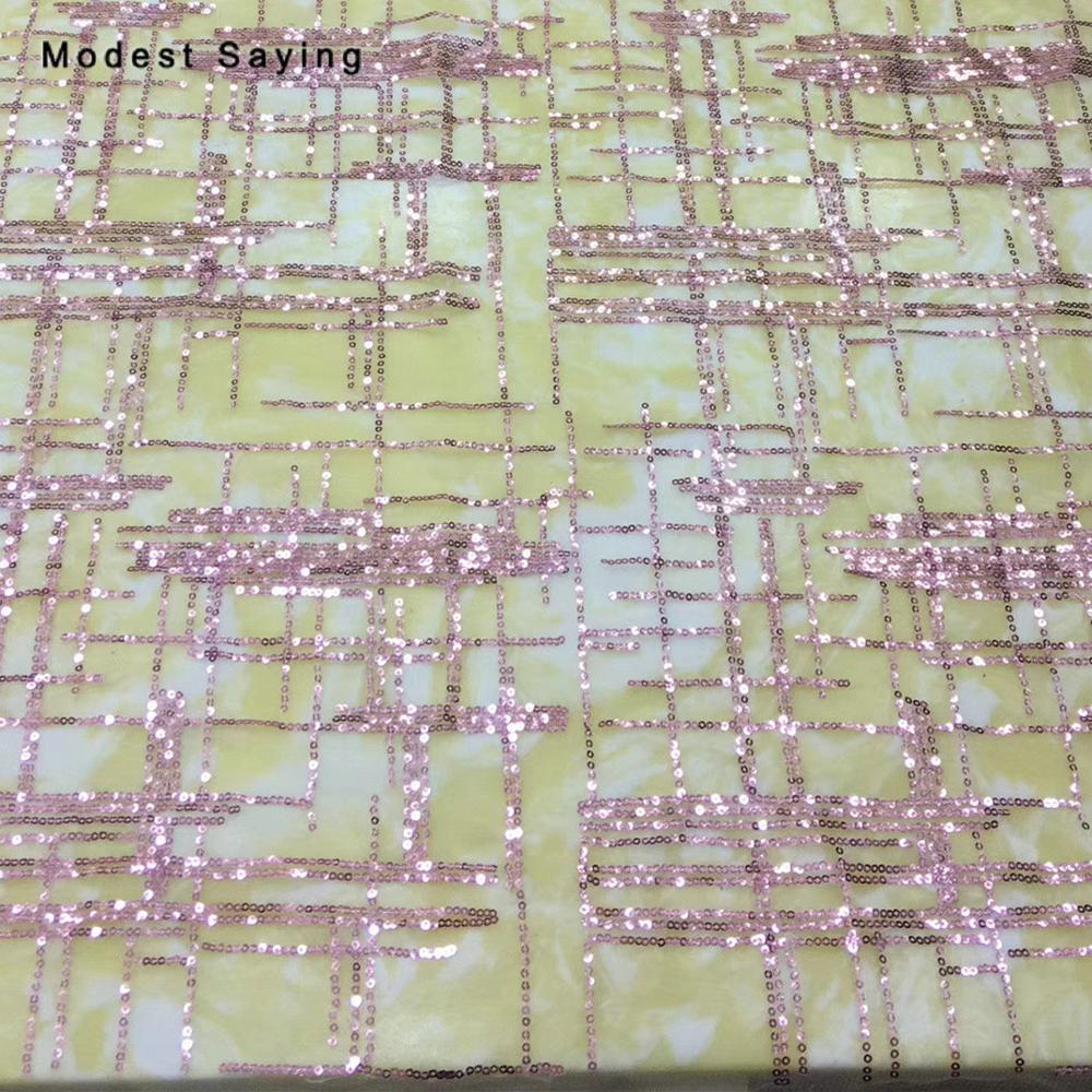 Tecido glitter rosa brilhante 2y, tecido para vestidos de noite, festa de casamento, material para decoração artesanal de malha