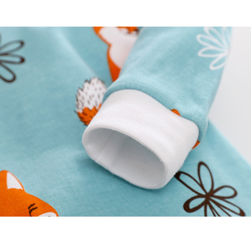 Vos Lange Mouwen Hooded Jumpsuit Voor Baby