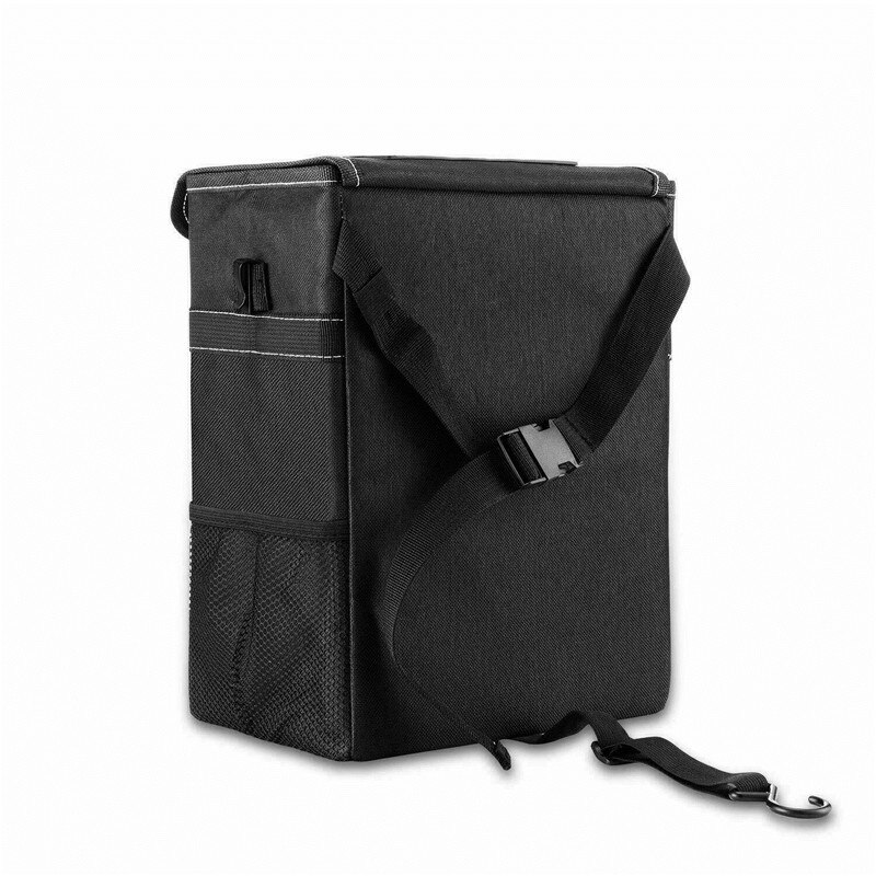 Multi-functional Waterproof Travel Car Backseat Trash Cans With Lid Hanging Storage Pockets Bag