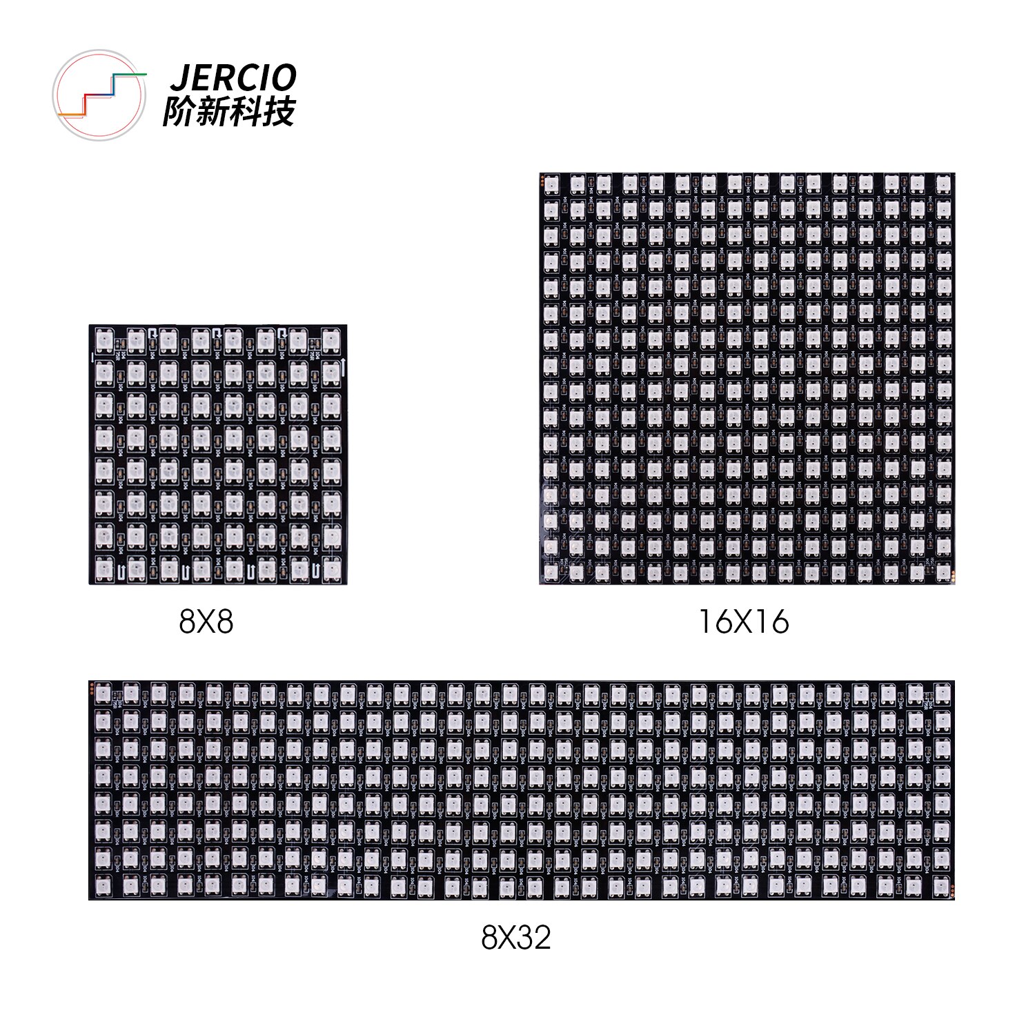 WS2812B Rgb Flexibele 8*32 Pixel Panel Matrix Screen WS2812B Eco Led Module WS2812 Ic Individueel Adresseerbare DC5V