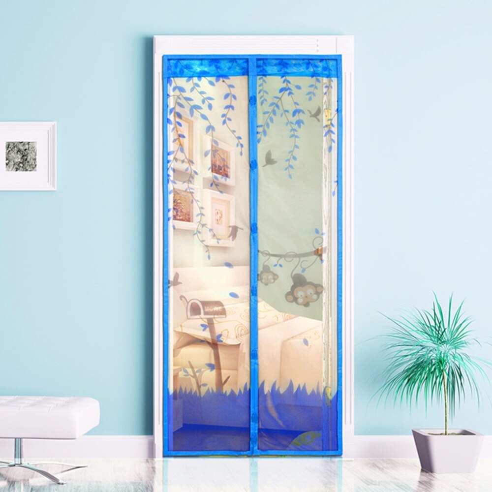 4 couleurs magnétique maille écran porte moustiquaire rideau protéger des insectes 90*210cm/100*210cm directe