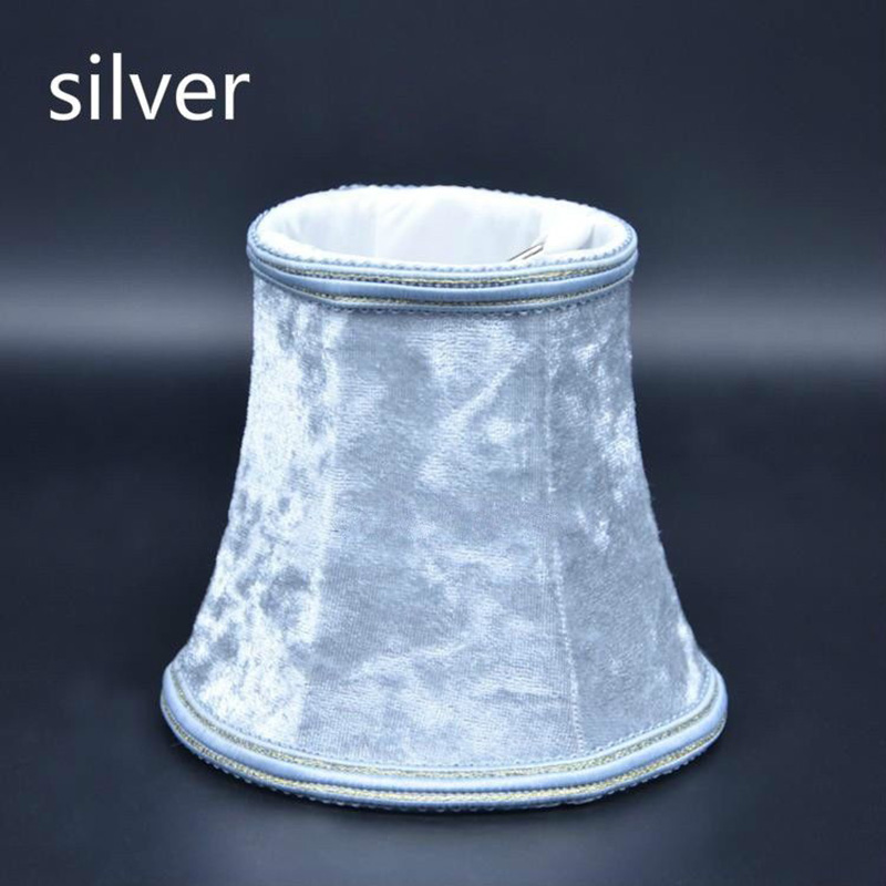 Vintage kleine lampenkap flanel fluwelen stof retro kroonluchter mini lampenkap slaapkamer lamp kroonluchter lampenkappen: Oranje