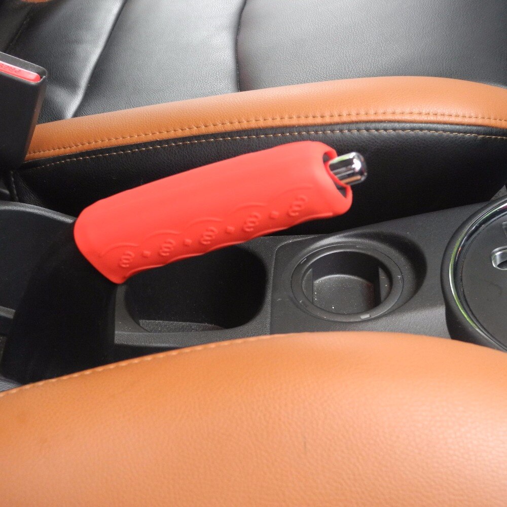 Bilhåndbremsegreb dækker silikone bilhåndbremsebetræk ærme silikone gelafskærmning skridsikker parkeringshåndbremsegreb ærme