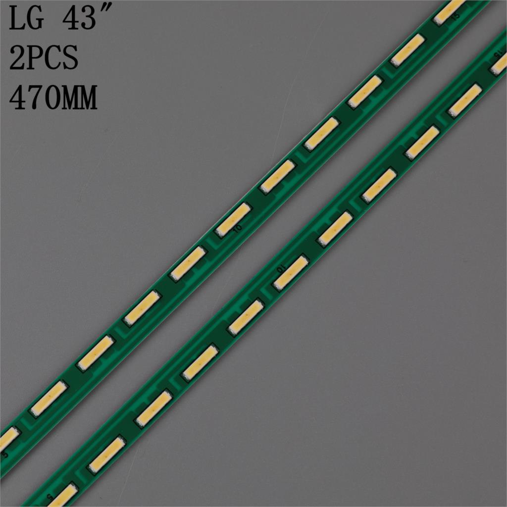 Kit 2 Stuks 36LED 47Cm Led Strip Voor Lg 43LF5400 43LF5900 MAK63207801 G1GAN01-0794A G1GAN01-0793A 43Inch Fhd R L MAK63207801A
