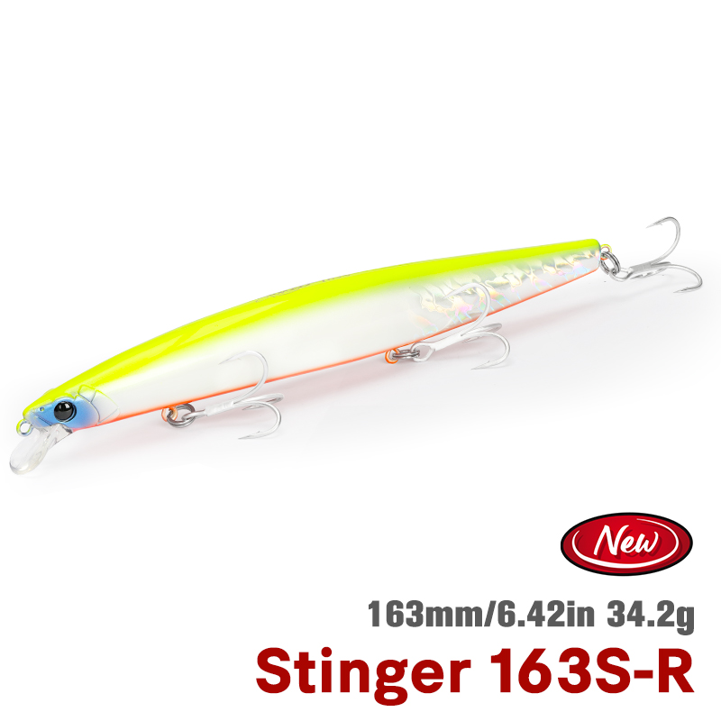 TSURINOYA 163S Ultra Long Casting Sinking Minnow Sea Fishing Lure STINGER 163mm 34.2g Seabass Tuna Saltwater Large Hard Baits: PURPLE