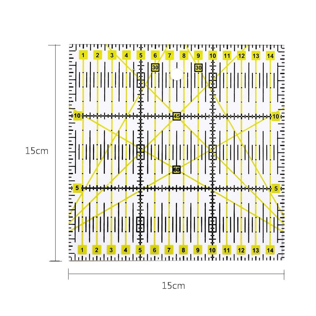 Transparent Quilting Sewing Patchwork Ruler Home Art Cutting Tool Tailor Craft DIY Sewing Measuring Stationary