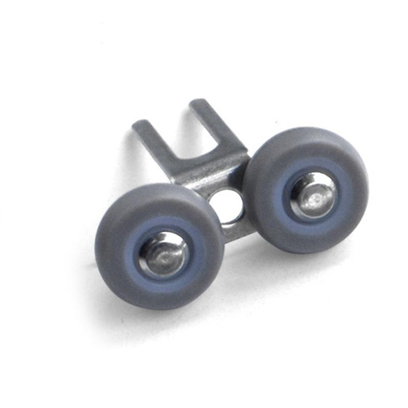 2pcs Double Wheel Door Runners Rollers Replacement Window Door Wheels Sliding Enclosure Wheels Pulleys For Home Wardrobe