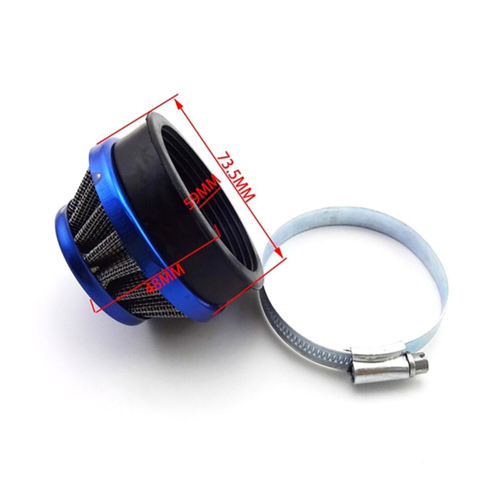 Cykelcykel luftfilter förgasarmotor för 37 50 80cc 2 takts motorenhet för 47cc 49cc mini fyrhjuling atv smuts kart buggy