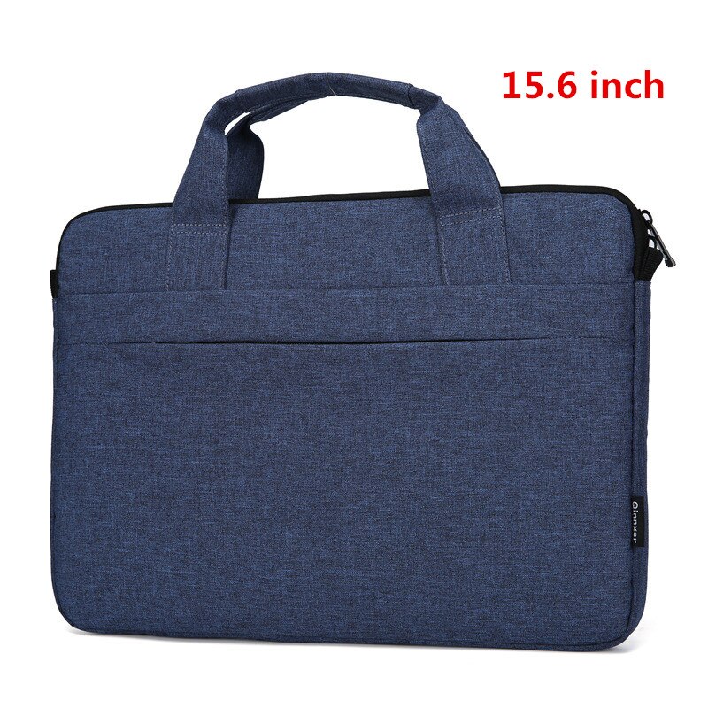 Thin Section Laptop Briefcase Men Women Portable Document Bag Travel Liner Package Ipad Phone Storage Pouch Accessories Supplies: Navy Blue 15.6inch