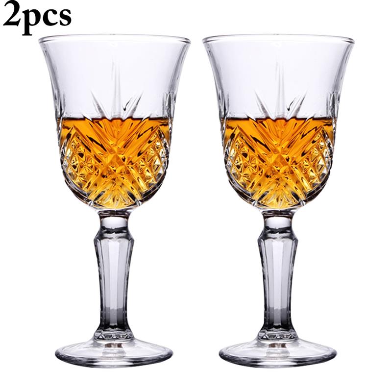 2pcs Wine Champagne Glass Red Wine Glass Cup 5.41oz Transparent Crystal Glasses Cup For Bar Party Drinking 160ml