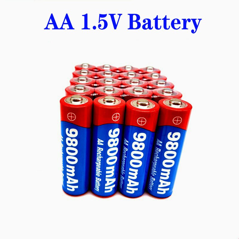 1.5v aa 9800 mah +1.5v aaa 8800 mah alkaline 1.5v uppladdningsbart batteri för klockleksaker kamerabatteri