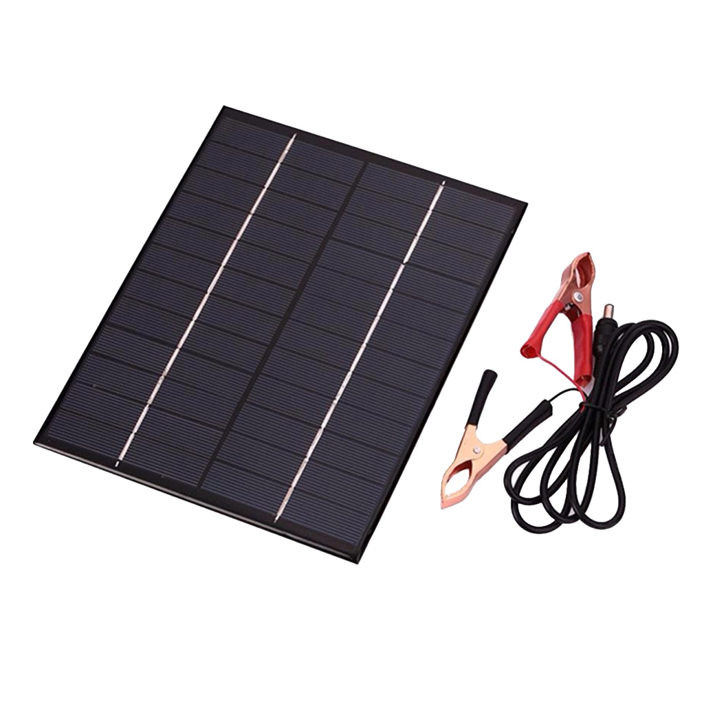 5.5W Watt Solar Panel 12V Battery Charger for Car RV Boat Solar Cell Panel