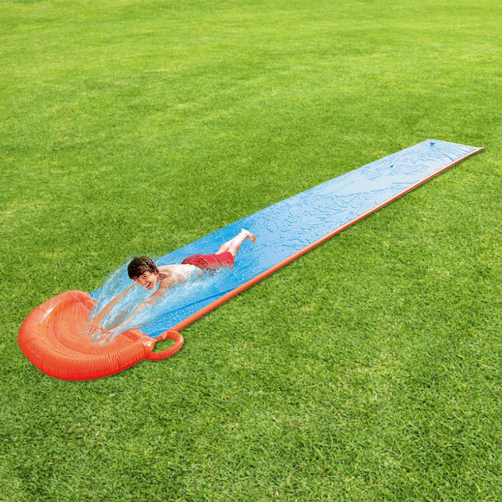 PVC Aufblasbare Rasen Surf Wasser Rutsche Racer Pool Kinder Sommer Park Hinterhof Spielen Spaß Outdoor Splash Rutsch Rutsche Welle Reiter