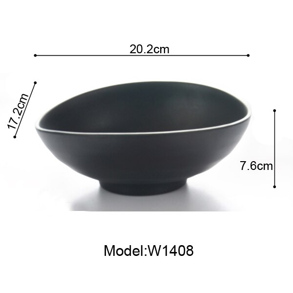 Imitert porselen frost melamin servise oval skål japansk restaurant kaos stor skål  a5 melamin skåler melamin servise