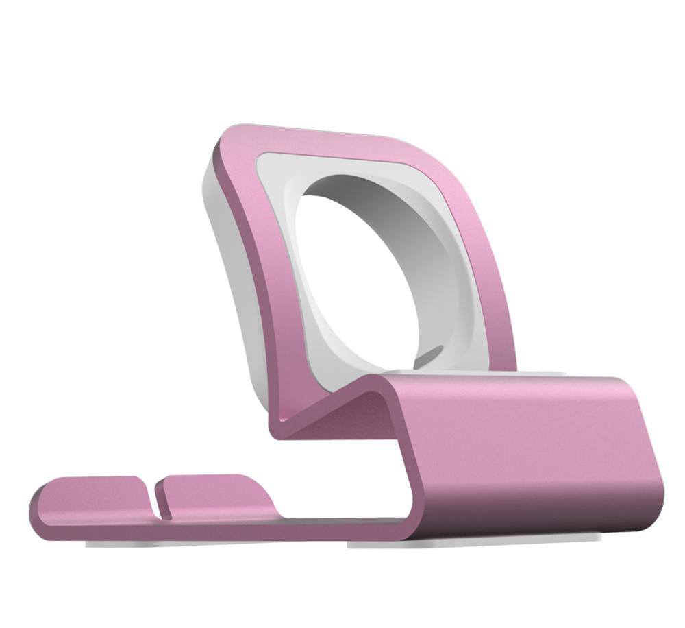 Metall-Ladeständer für Apple Watch Dock Station, Ladehalter aus Aluminiumlegierung für IWatch Ultra 10/9/SE/8/7/6/5/4 Halterung: Light gray