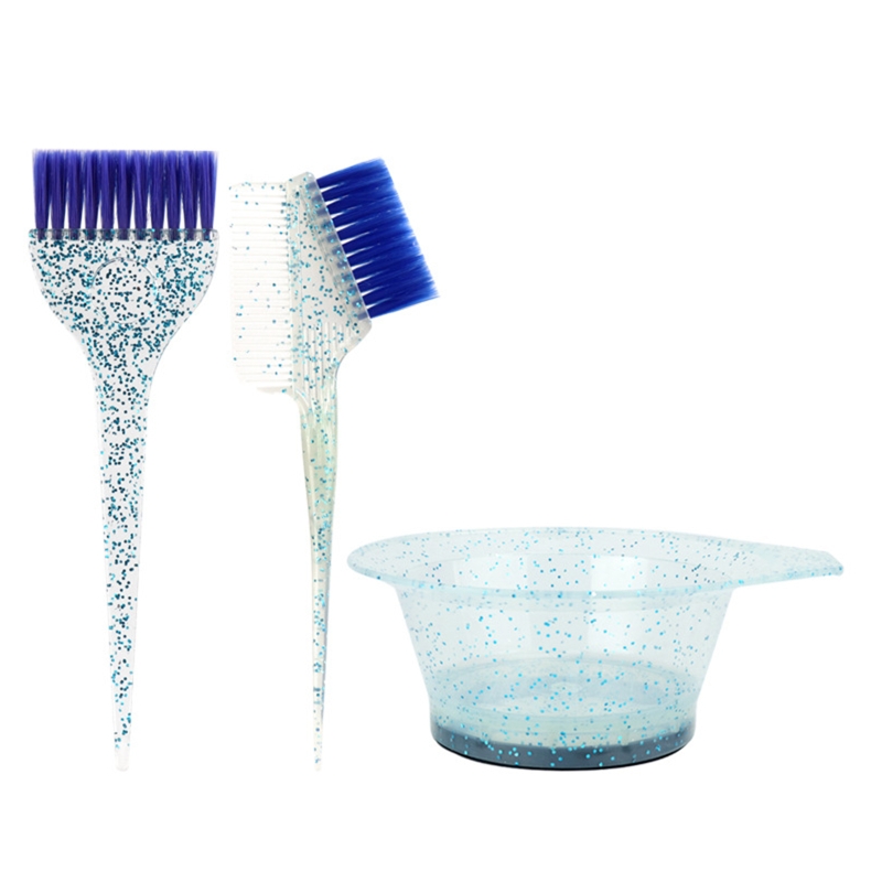 Kit de teinture pour cheveux, bol à mélanger, pinceaux de teinture, peigne à queue pointue pour teinture des cheveux, outils de coiffure 27RC, 1 ensemble