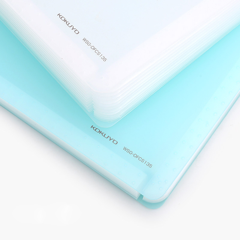 KOKUYO A4 Expanding File Folder Document Wallets Organizer Multi-layers for Table Storage Fresh Style A4 Document Shelf WSG-DFCS