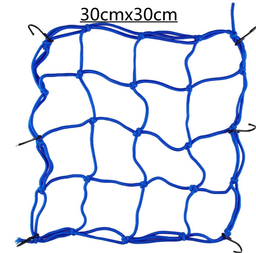 Motorfiets Universele Tas Helm 30*30 Cm Bagage Fiets Bagage Cargo Net Cover Voor Ducati ST3 Abs ST4 S abs 748 748S 750SS: blue