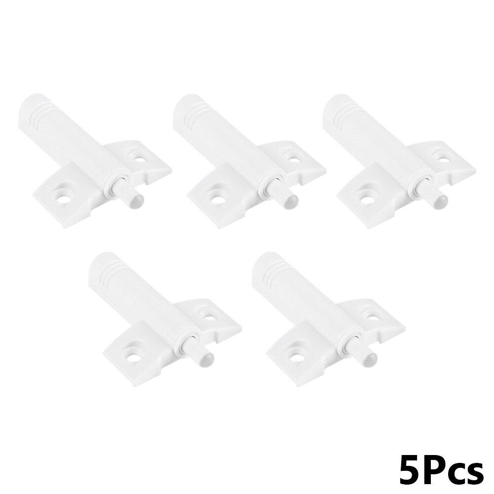 5 Sets Kitchen Cabinet Door Drawer Soft Quiet Close Closer Damper Buffers Noise Reduce + Screws Door Stops Hardware: White