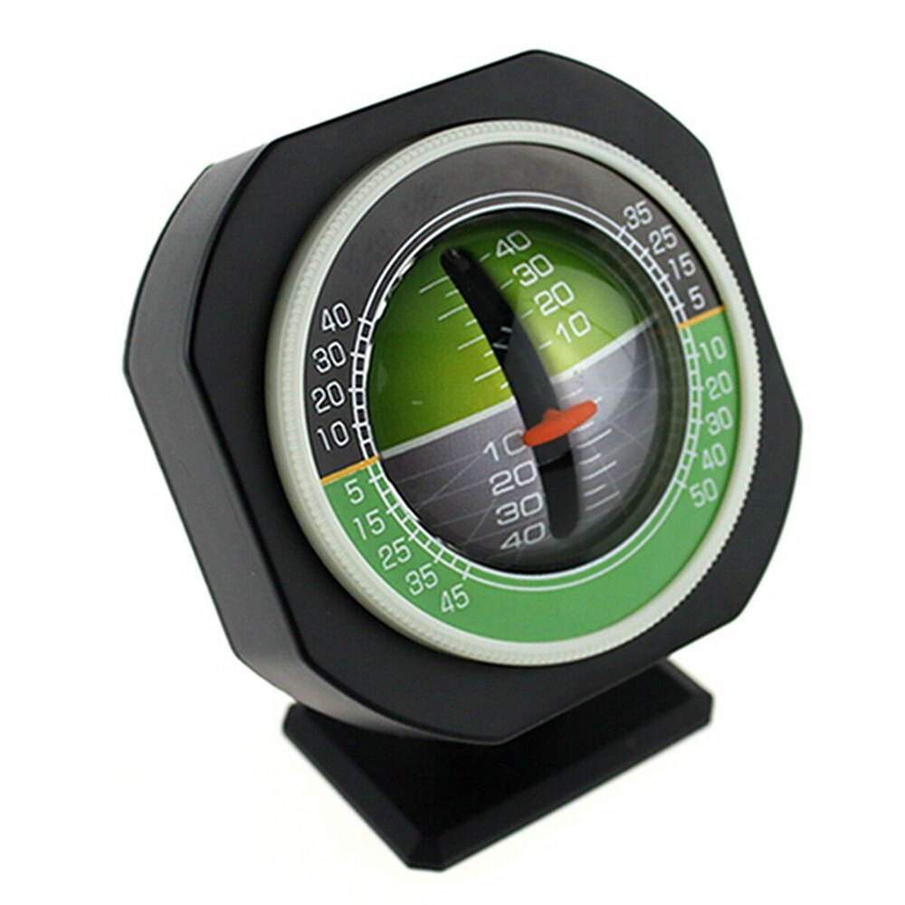 AOutdoor Luminous Slope Meter LED Car Compass Angle Slope Meter Balancer Measure Equipment for Auto Car Vehicle Boat Tourism