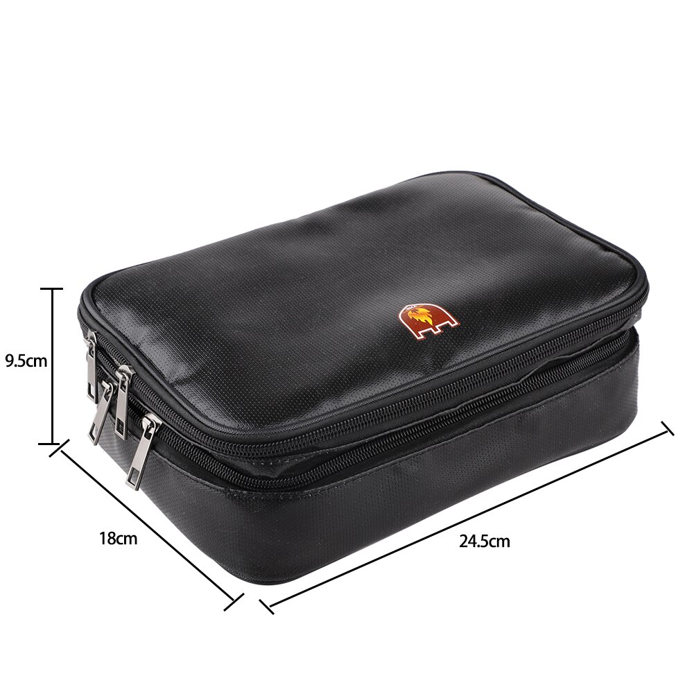 fireproof document bag Fire Resistant Document Bag Envelope Pouch for File Passport Photo Organizer