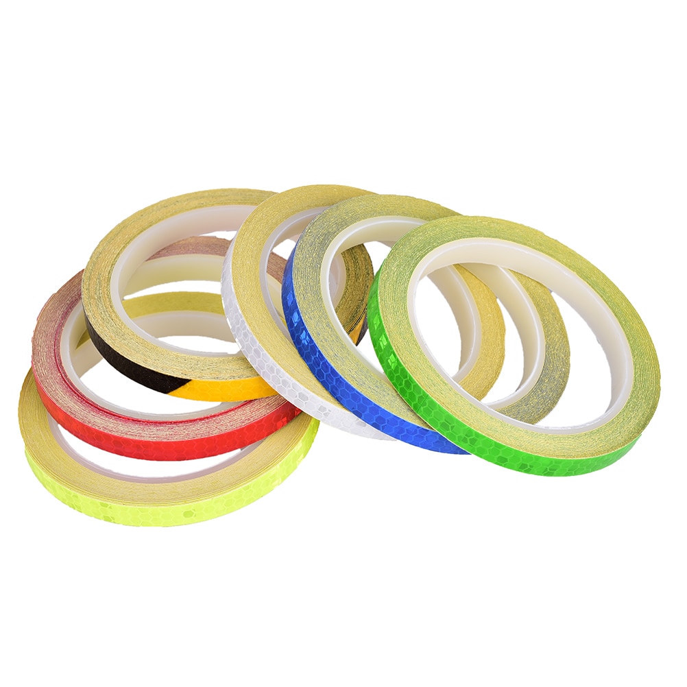 1Pc Tl MTB Fiets Reflecterende Stickers Fietsen Motorfiets Strip Decal Tape Veiligheid