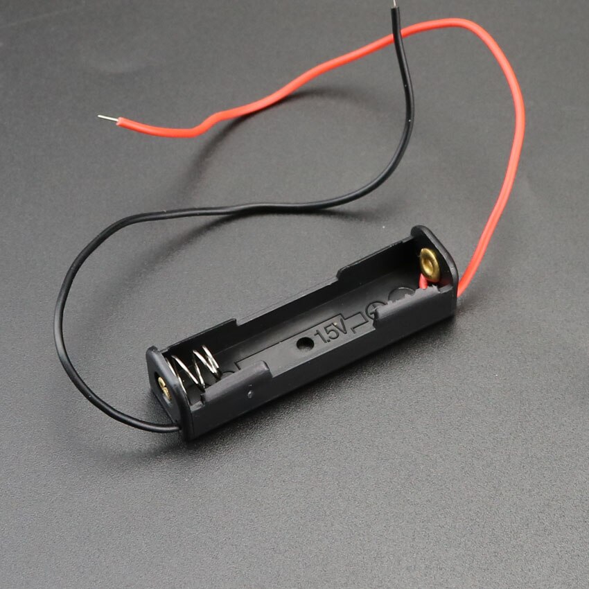 Aaa batteri oppbevaringsveske diy 1 2 3 4 6 8- spors batterier klipsholderbeholder med ledningspinne batterirom: 1 spor