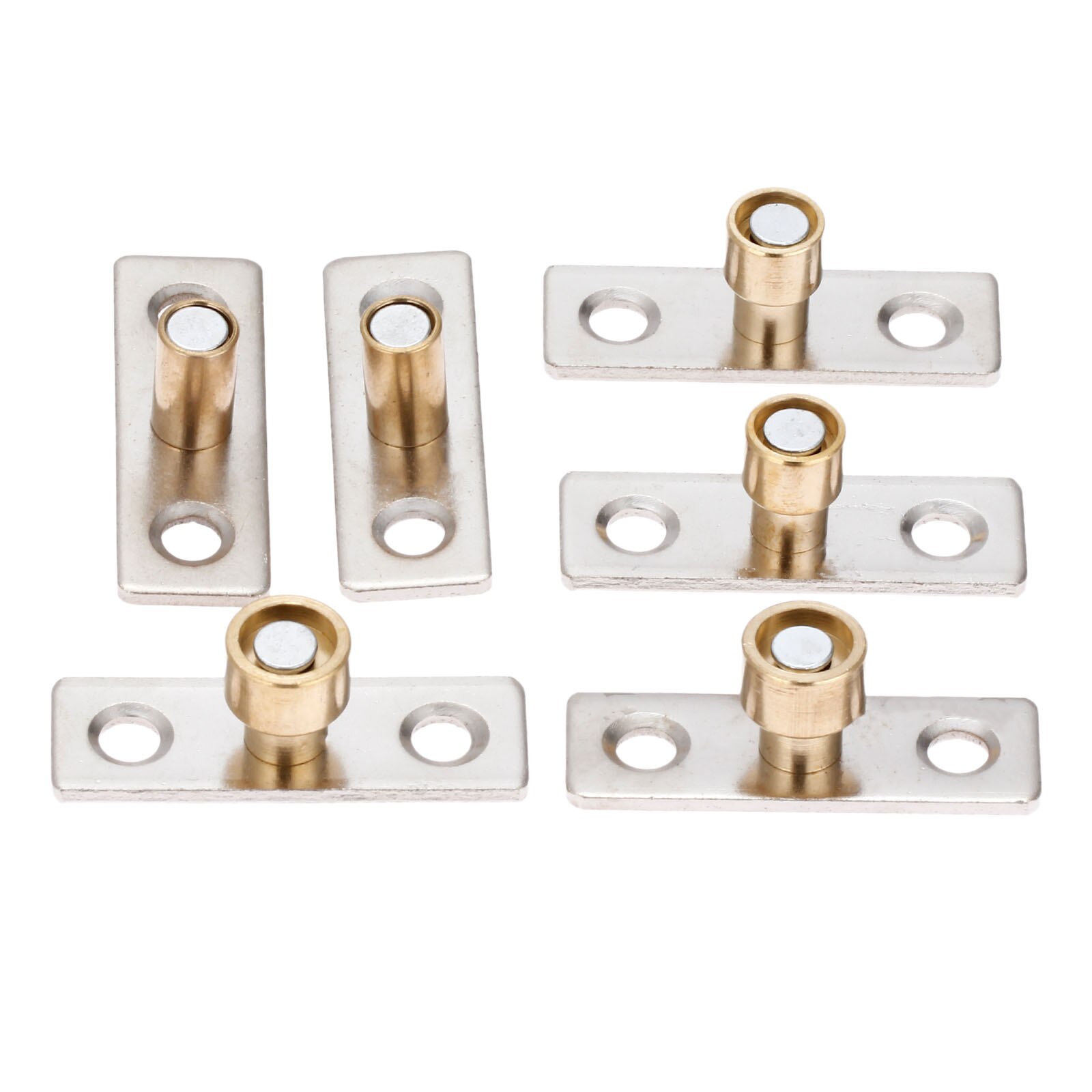 Bouchon de porte en métal et bois, Guide de porte coulissante, localisateur, ton cuivre, diamètre 8mm, 10mm, 12mm, 2 pièces Quincaillerie de porte, tête 49x15mm