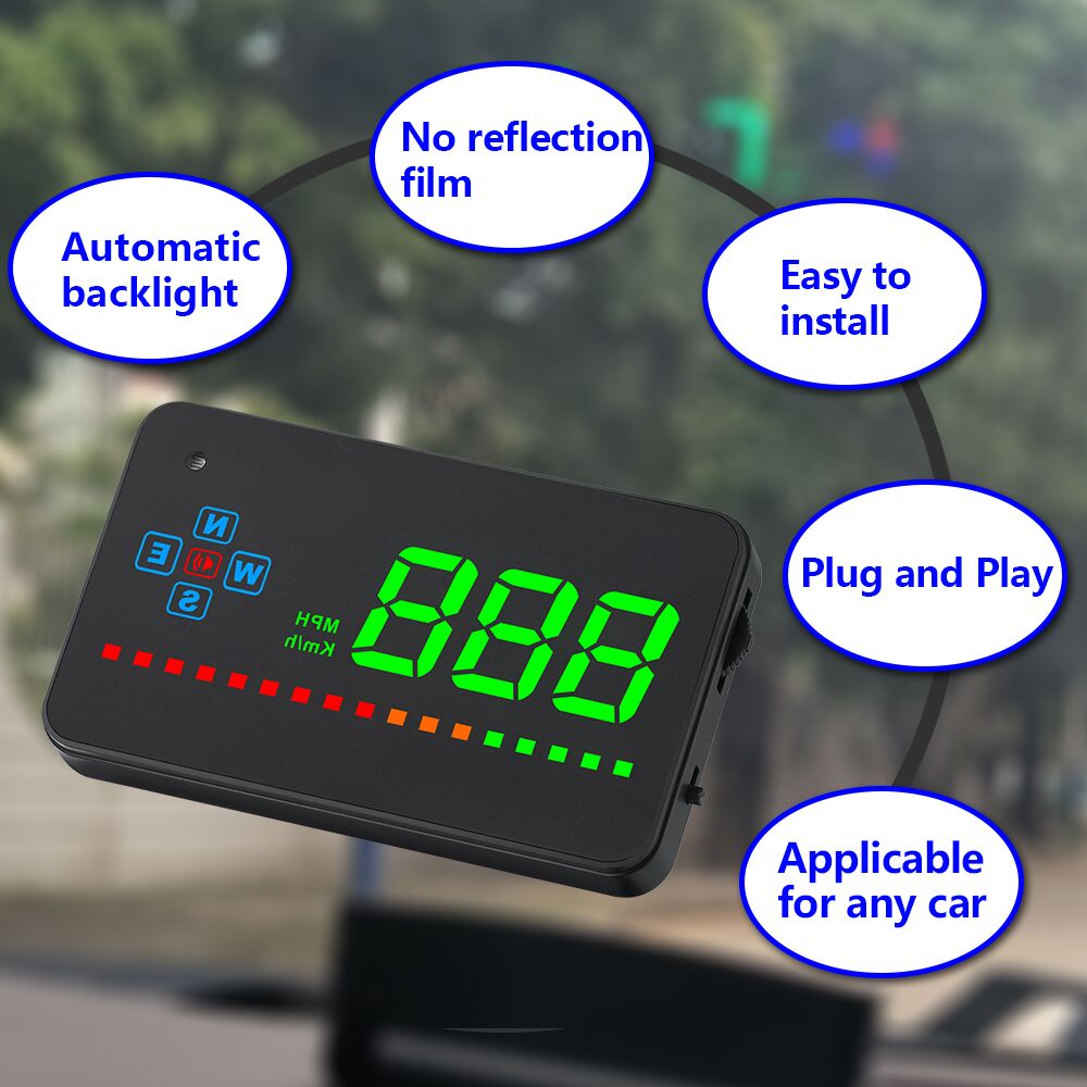 HUD A2 display head up display gps Digital Car Speedometer Auto Windshield Project Speedometer GPS hud head up display cars