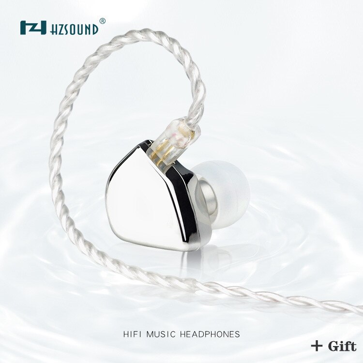 Unidad de controlador HZSOUND con espejo en forma de corazón de 10mm, auriculares CNC de alta fidelidad, auriculares con Monitor de DJ y Cable OFC de 2 pines y 0,78mm