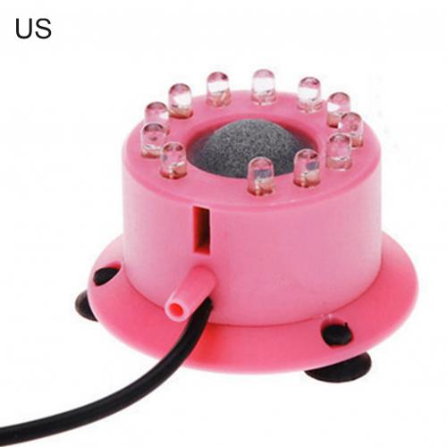 Led Licht Kleurrijke Aquarium Luchtbellen Licht Aquarium Bubble Licht Led Duiken Kleurrijke Lamp Aquarium Decoratie Ornamenten: Pink US Plug