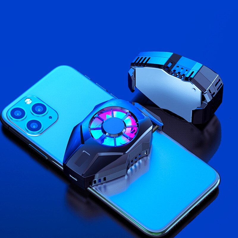 Voor Oneplus 8 7 Pro 8T Mate 30 Pro P40 Pro Game Mobiele Telefoon Cooler Draagbare Ventilator Honor 10 9 V20 Magic 2 3 Pro Realme Gt: Black