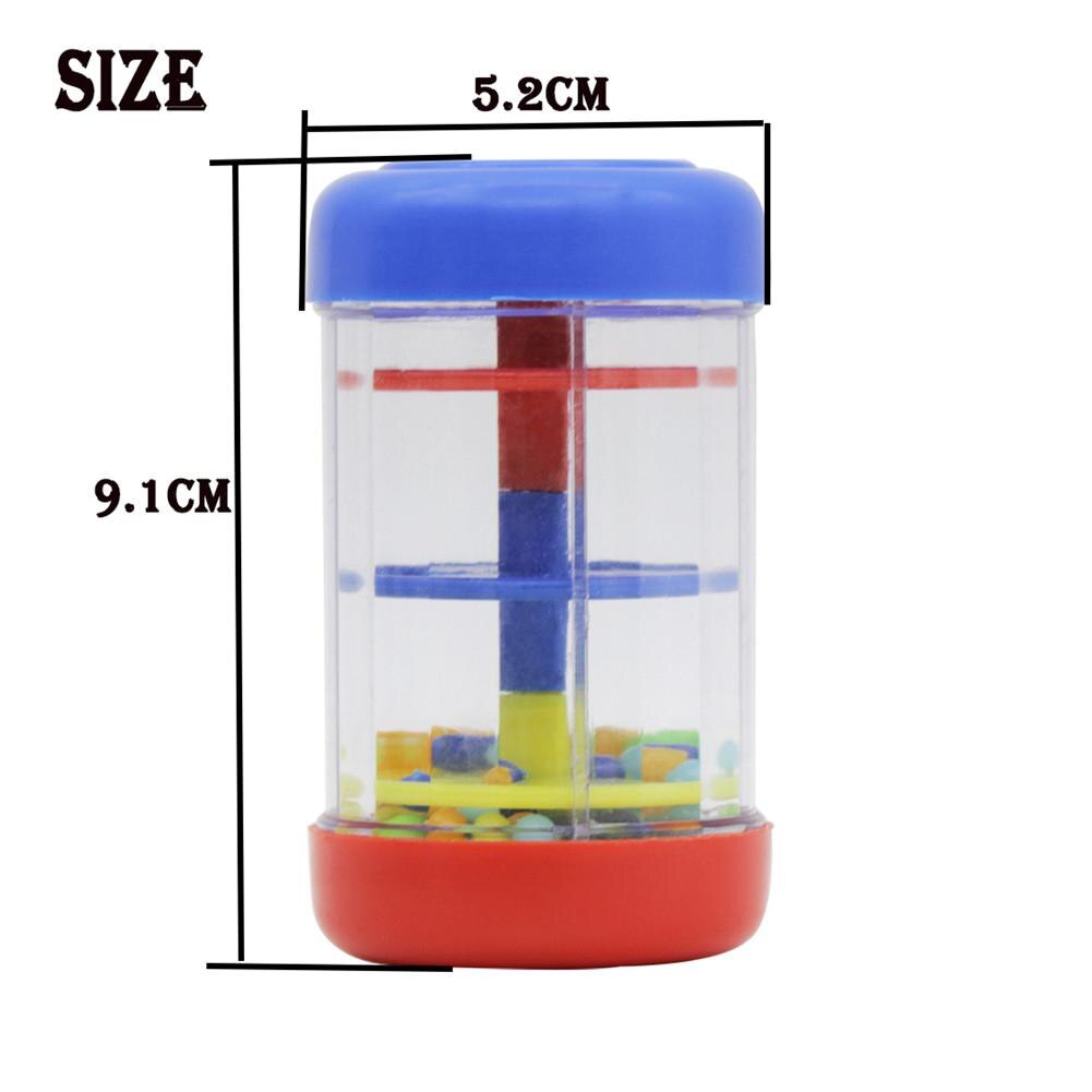 9cm Single Section Sound Rainmaker Shaker Colorful Rain Stick Musical Instrument Early Learning Music Toy