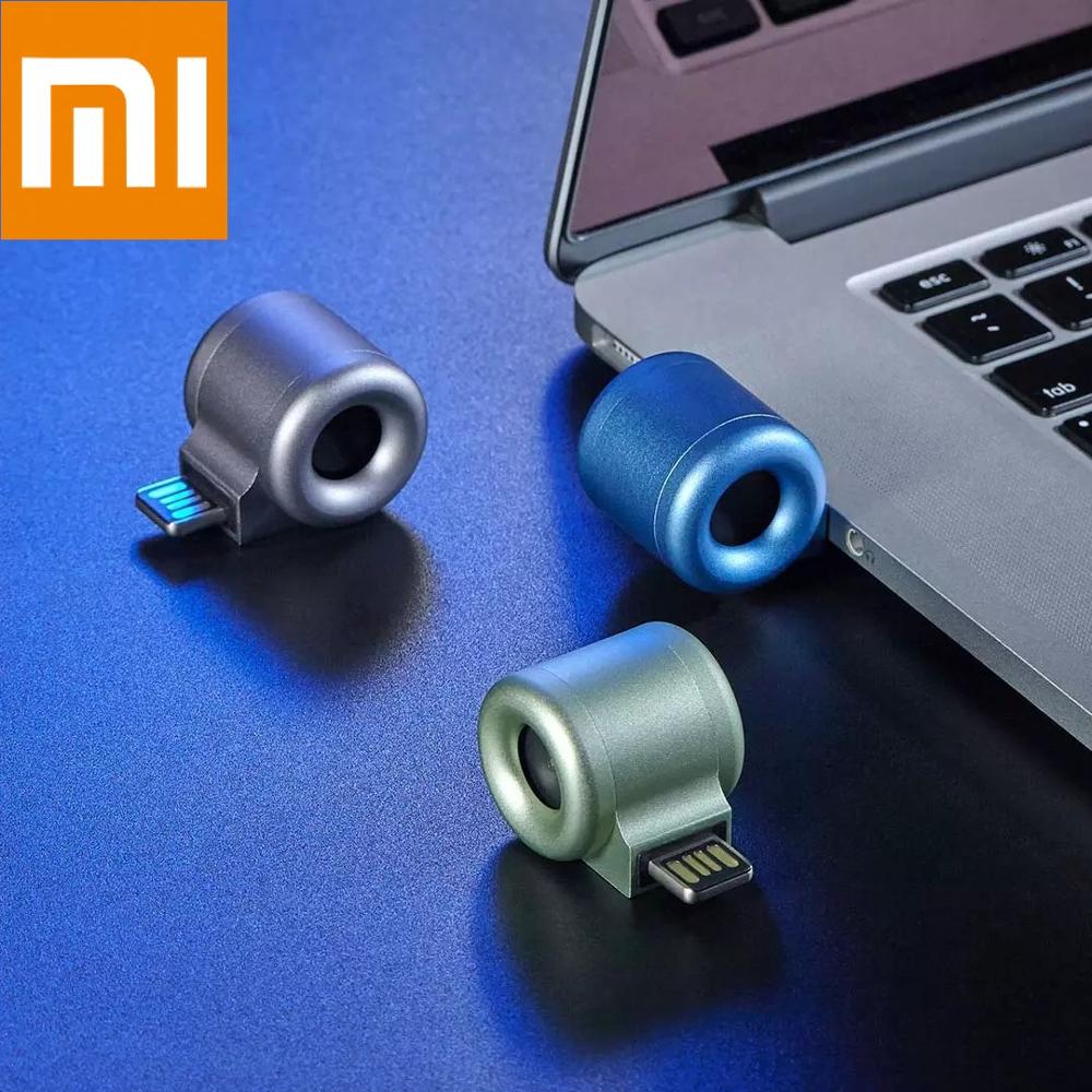 Xiaomi guildford usb mini bærbar diffuser aroma frisk luft kontor kørsel aluminium legering aroma diffuser med 2 aromaterapi kerne