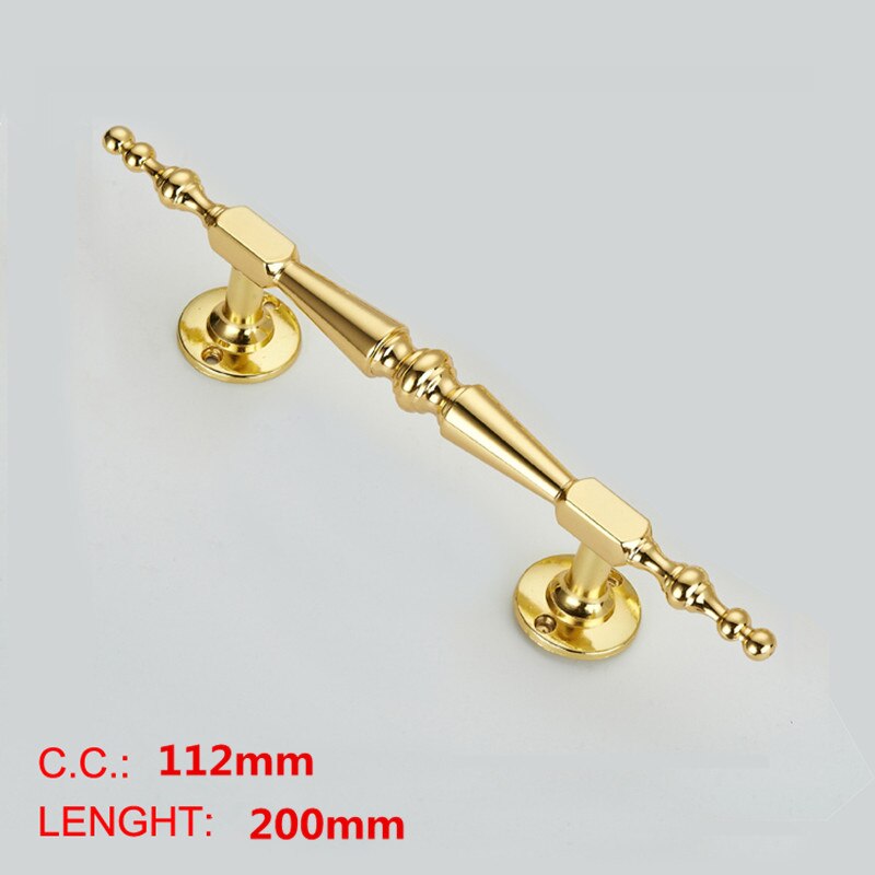 European Gold Solid Wooden Door Sliding Door Wardrobe Door Handle Cabinet Drawer Handle Knobs Hardware: Auburn