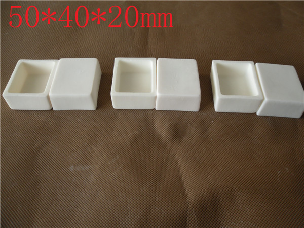 50x40x20mm 99.5% Al2O3 o wysokiej czystości i termiczne plac korund tygiel/ceramika z tlenku glinu łodzi