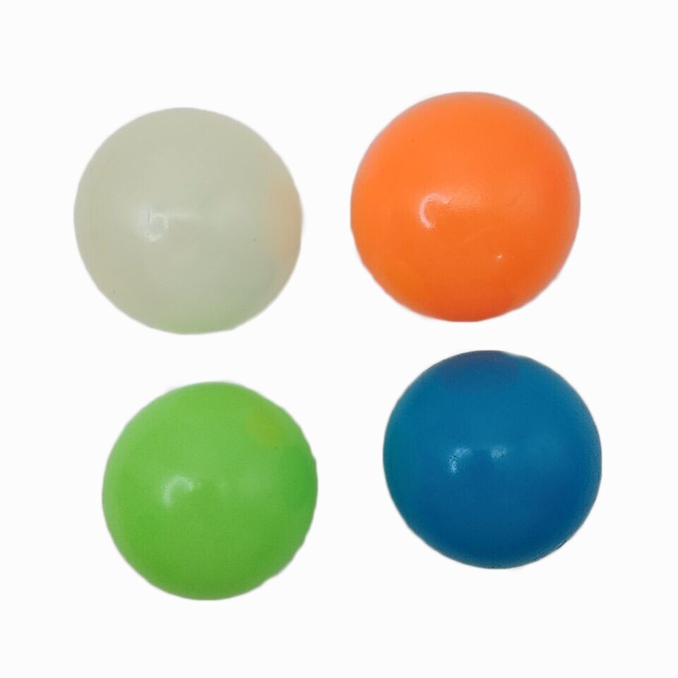 4 pz/set soffitto appiccicoso parete palle Fidget giocattoli Glow In The Dark Squishy Anti Stress sfere luminose estensibile morbido spremere: Default Title
