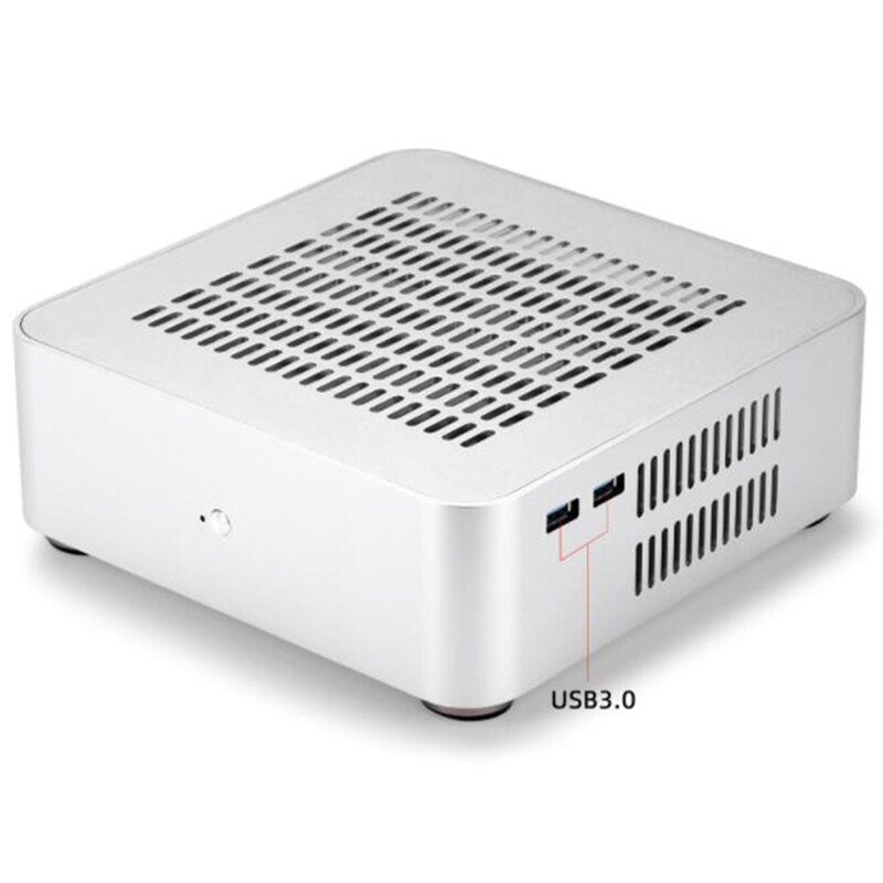 L65 Computer Cases Aluminum Chis Desktop Mainframe for Game Chis DIY MINI ITX Case USB 3.0 Version