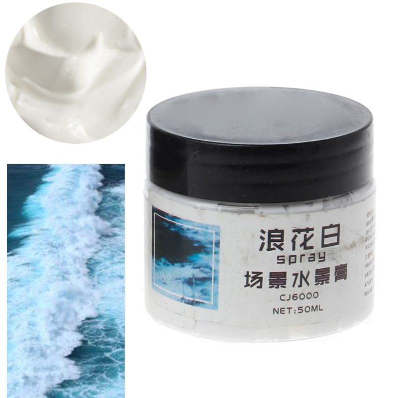 50ML Ocean Lake Realistic Wave Rushing Waters Micro Landscape Resin Art Craft DIY Accessories Jewelry Making Material