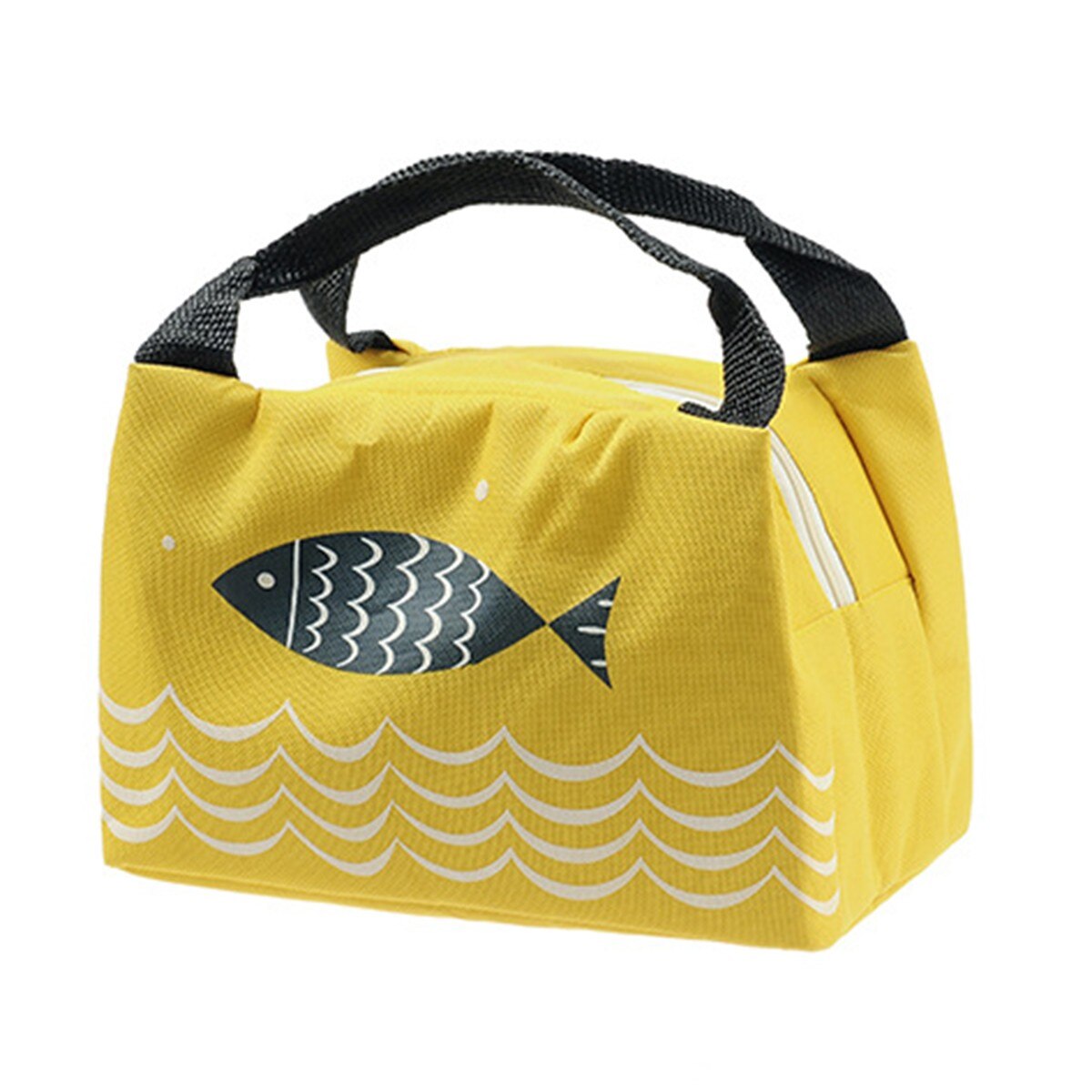 Bärbar lunch värmeisolerad kylväska mat picknick lunchväskor tote canvas förvaringsväska bärväska för kvinnor barn män bolsa