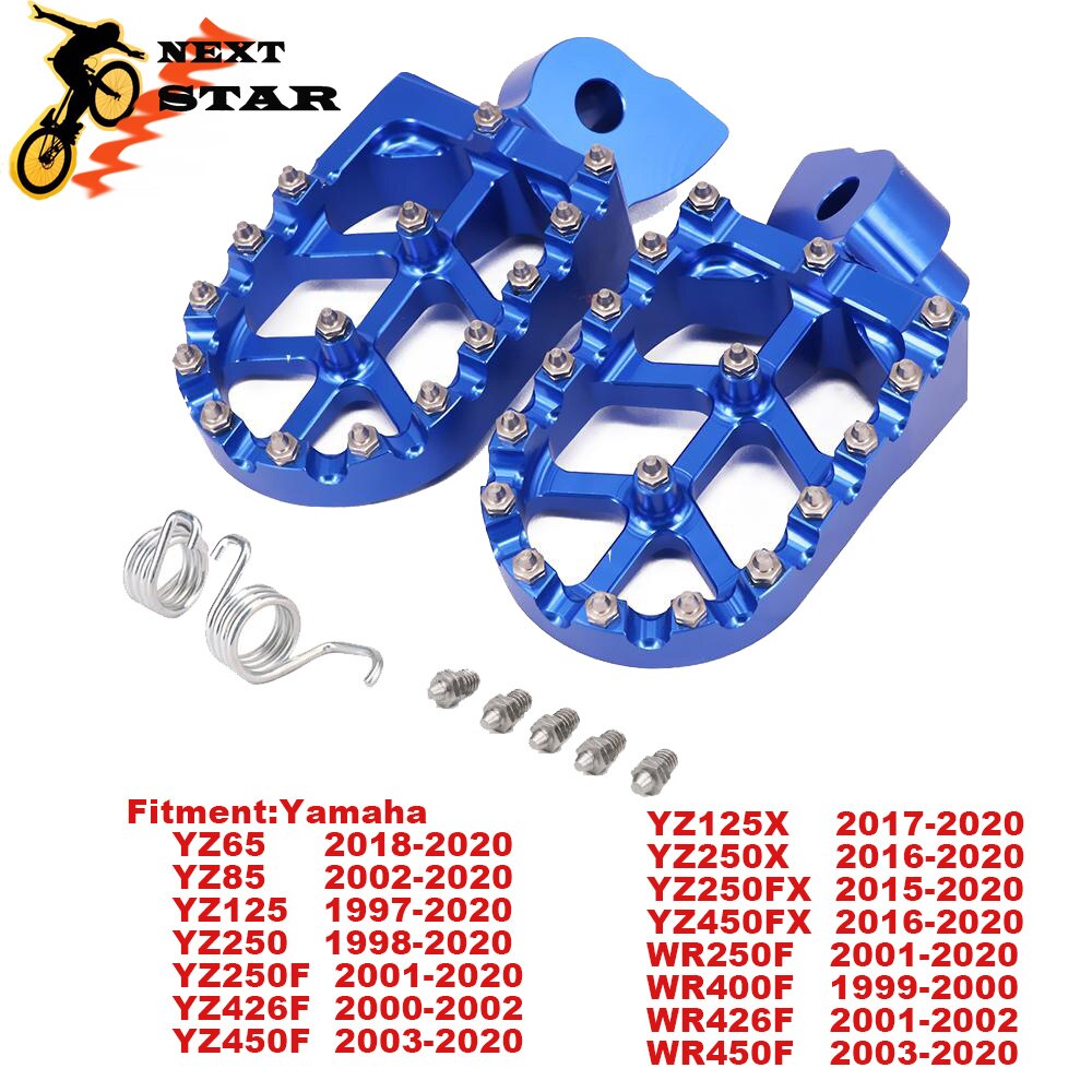 Motorcycle Cnc Footpeg Pinnen Shifer Voor Yamaha YZ85 YZ125 YZ250 125X YZ250F Yzf Wrf 250 450 YZF250 WRF250 WR450F 2005: footpeg