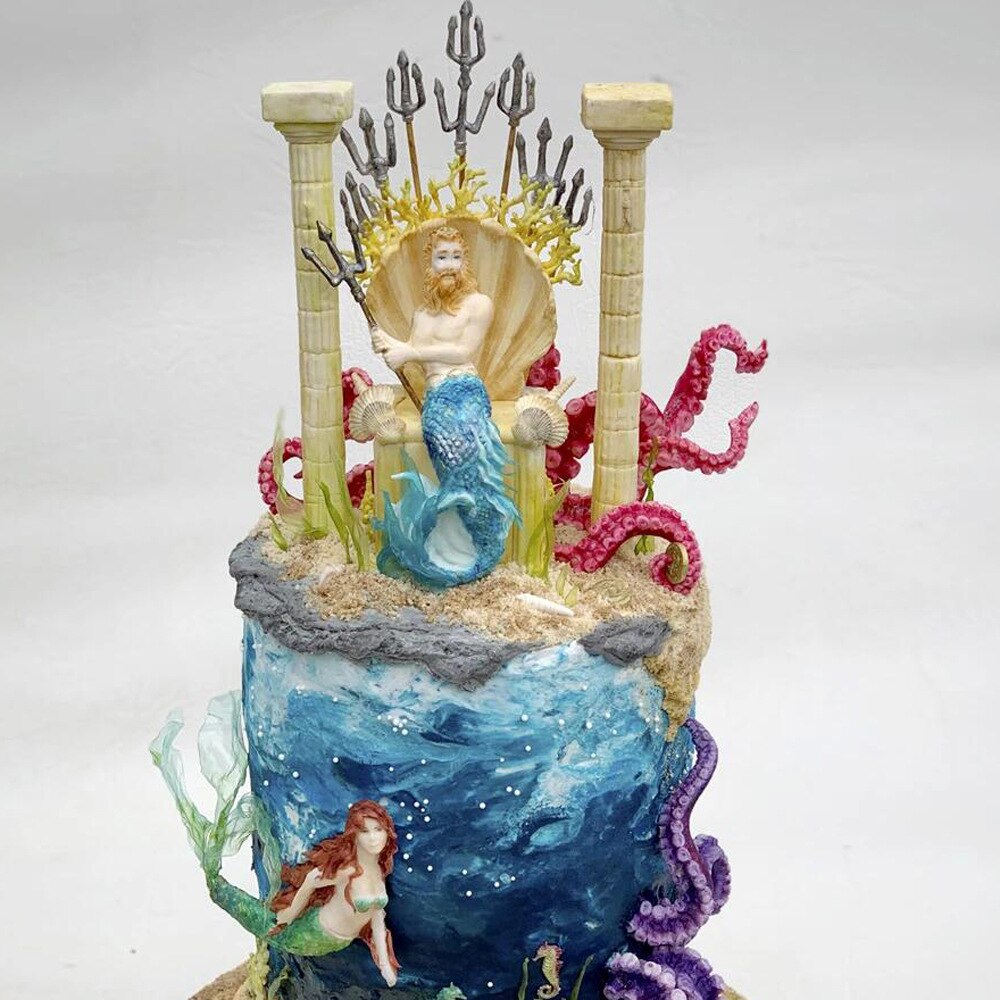 Marine Serie Krake Meerjungfrau Schokolade Süßigkeiten bilden Kuchen Dekoration Tonne Fondant Werkzeuge DIY Silikon Backform Backform
