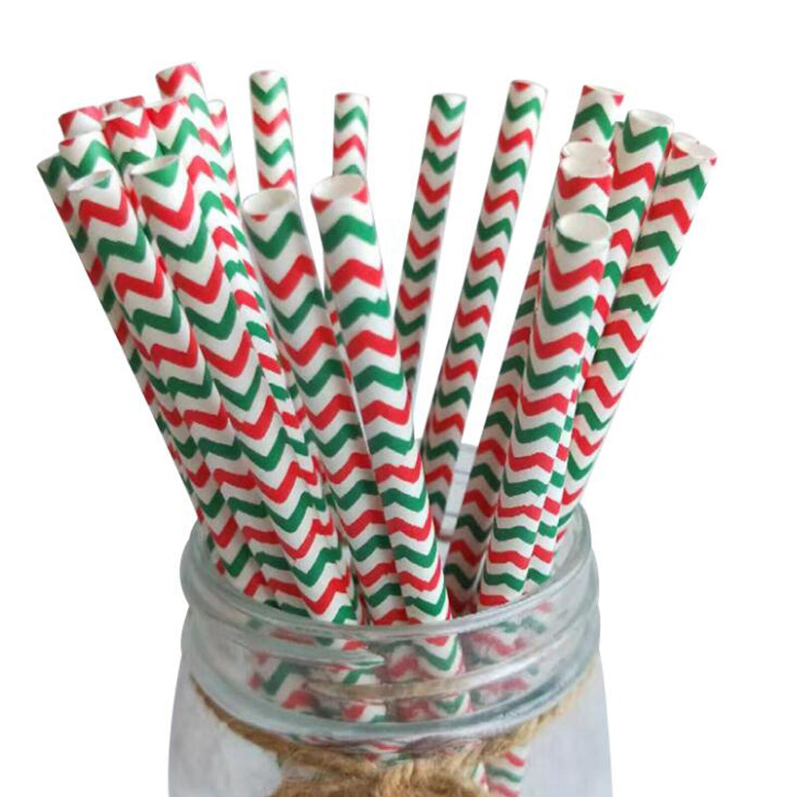 Wegwerp Kerst Papier Rietjes Drinken Buis Servies Voor Restaurants Thuis: B